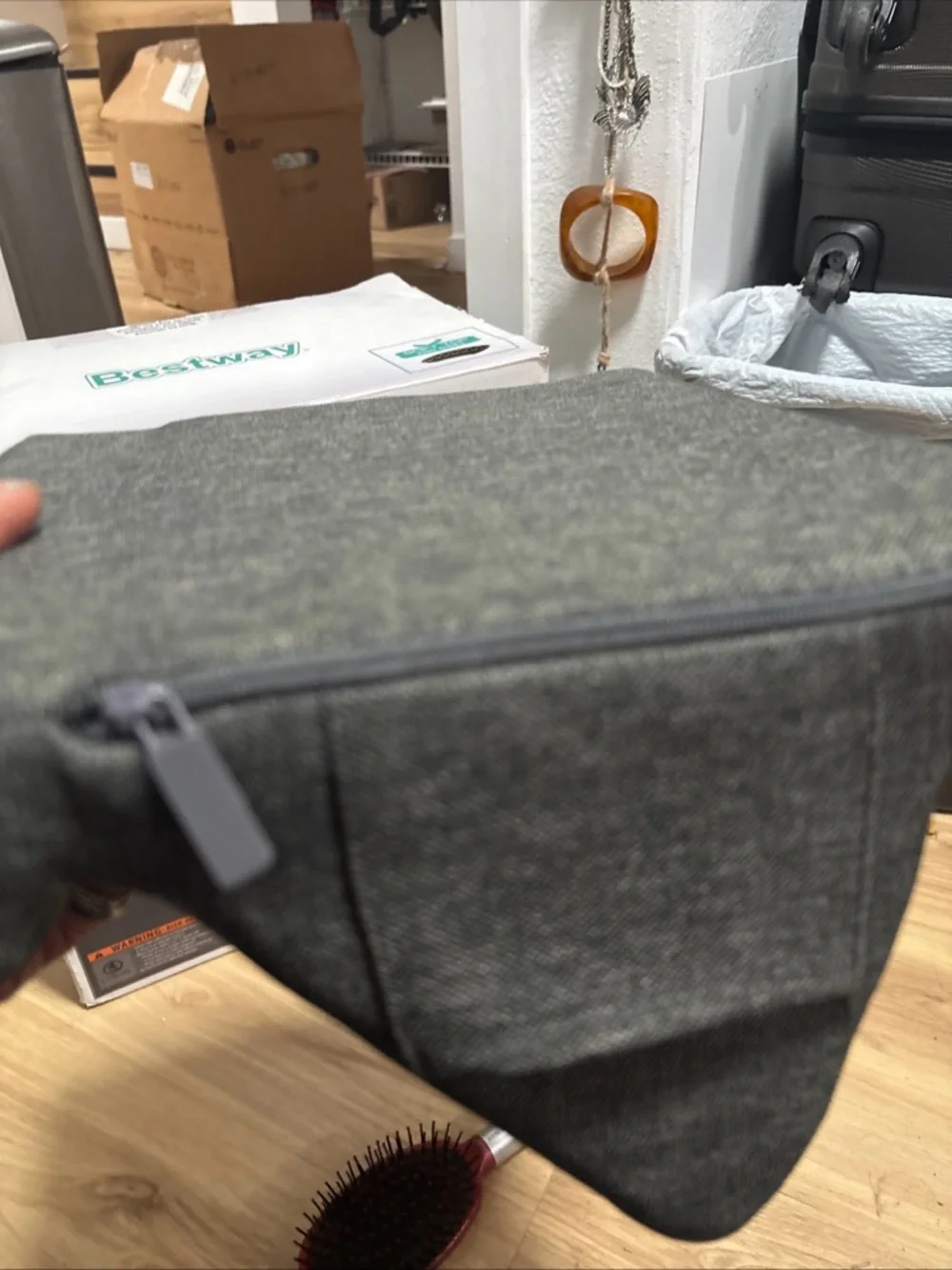 iPad tray- gray - washable - memory foam